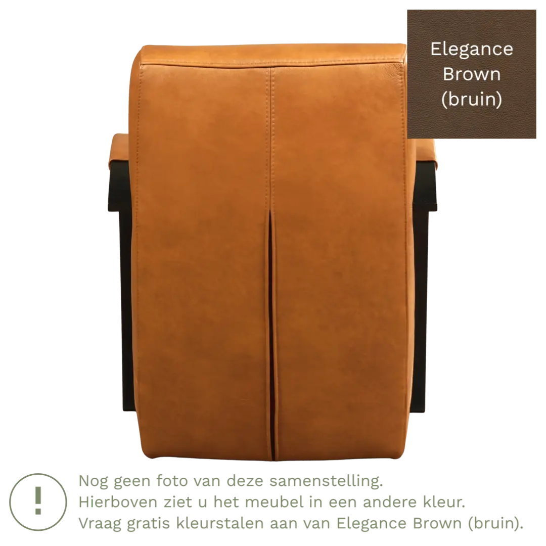 afbeelding van Leren fauteuil Magnificent - Elegance Brown (bruin)