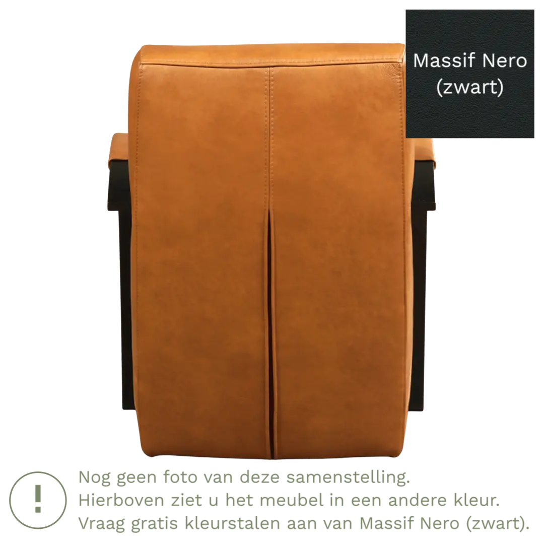 afbeelding van Leren fauteuil Magnificent - Massif Nero (zwart)