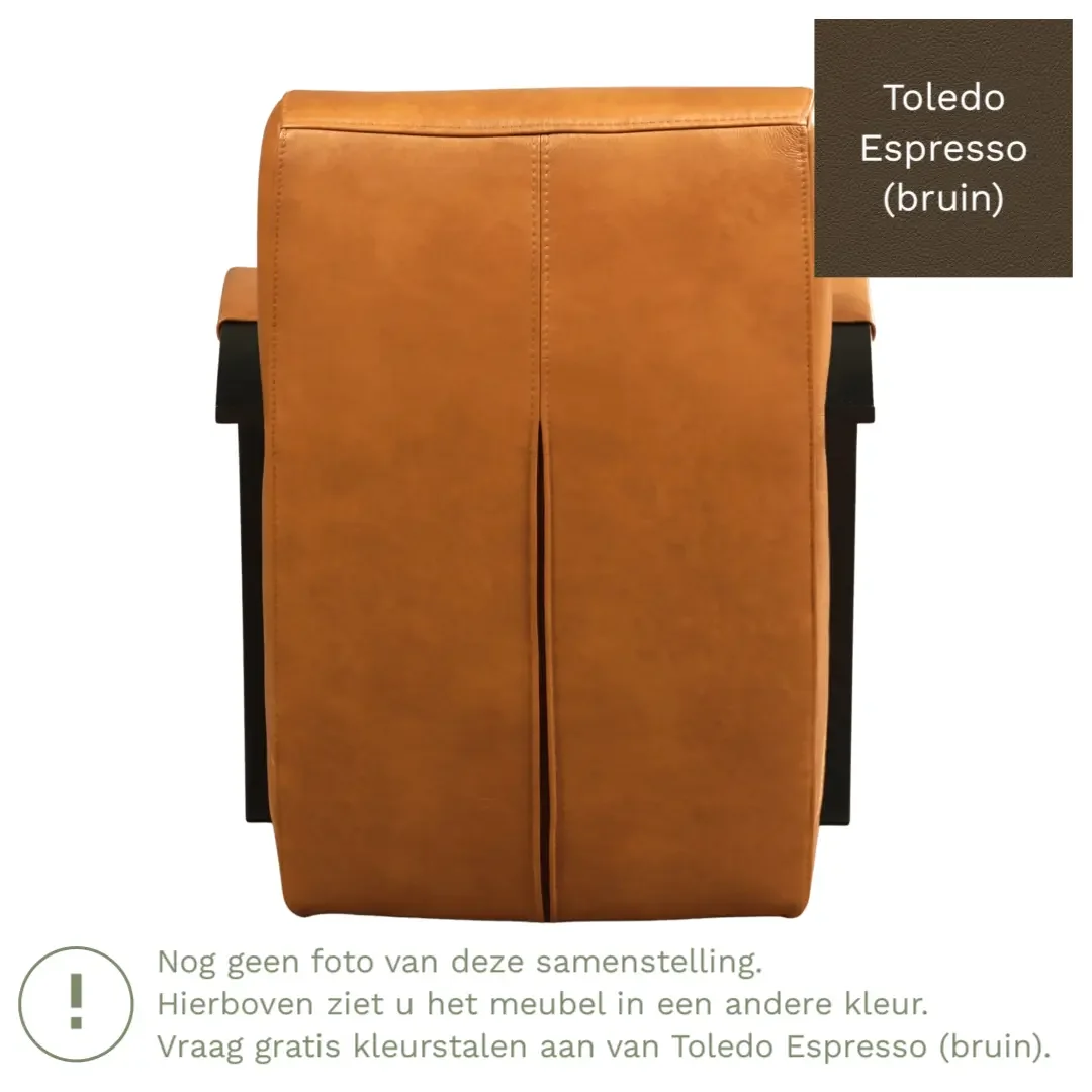 afbeelding van Leren fauteuil Magnificent - Toledo Espresso (bruin)