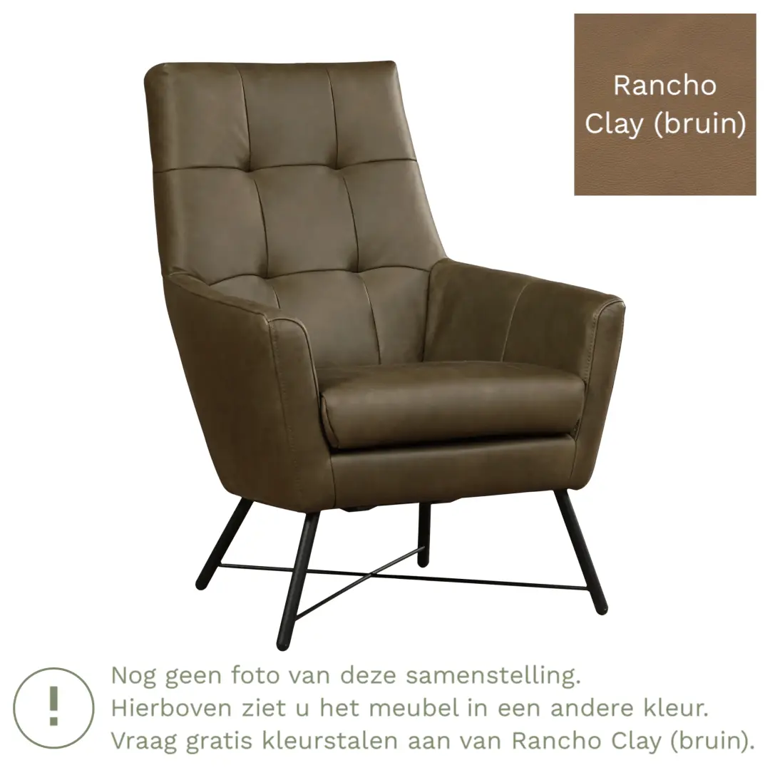 afbeelding van Leren fauteuil Proud - Rancho Clay (bruin)