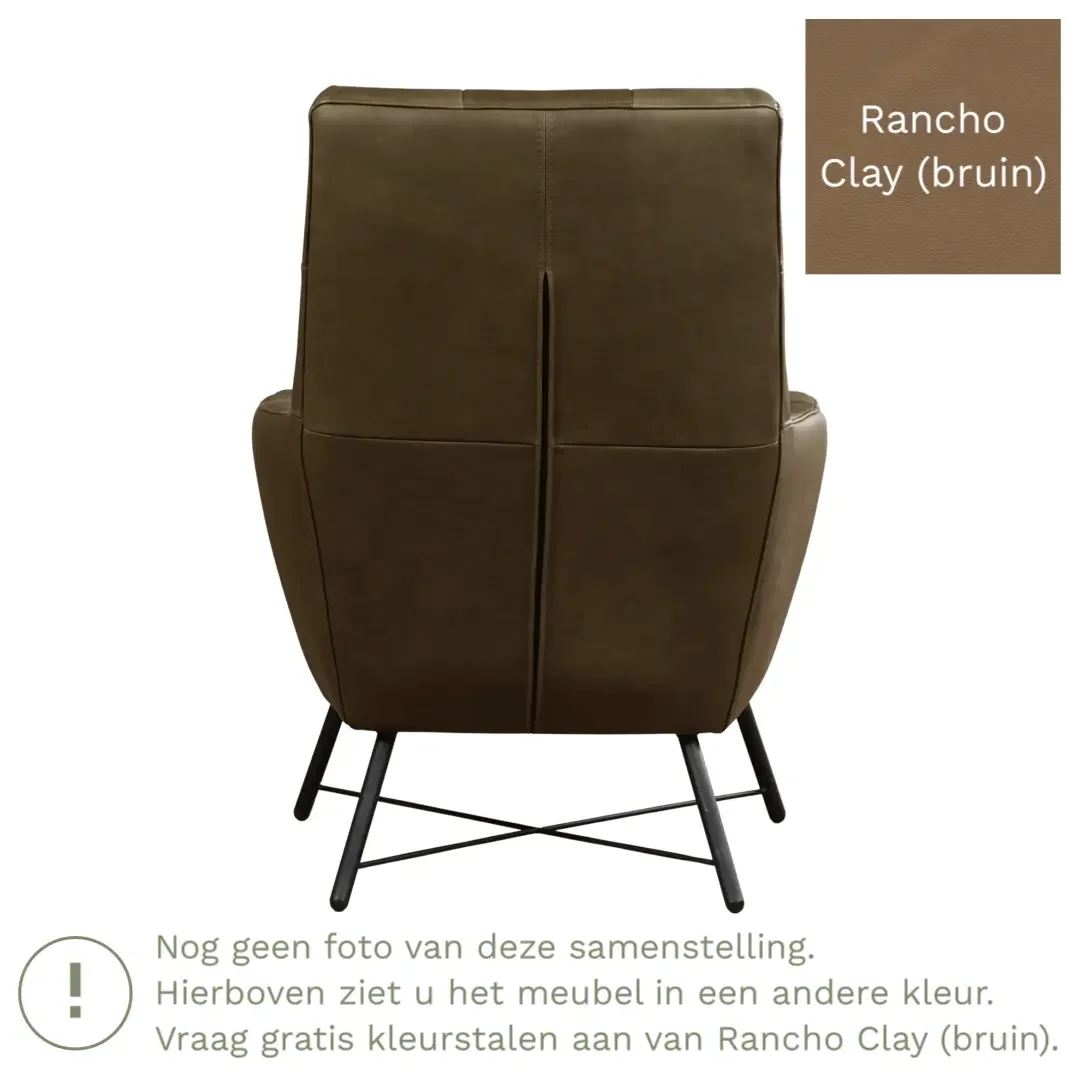 afbeelding van Leren fauteuil Proud - Rancho Clay (bruin)