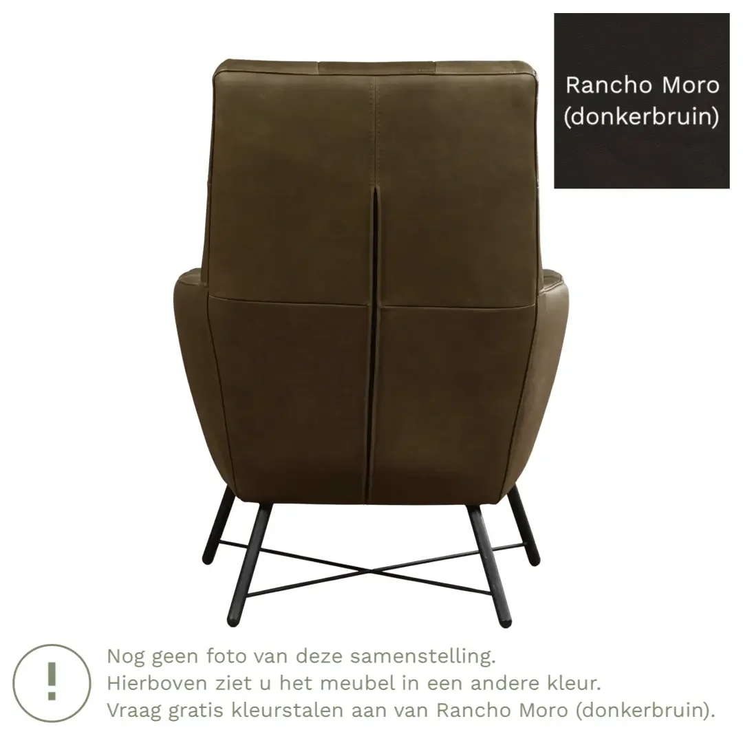 afbeelding van Leren fauteuil Proud - Rancho Moro (donkerbruin)