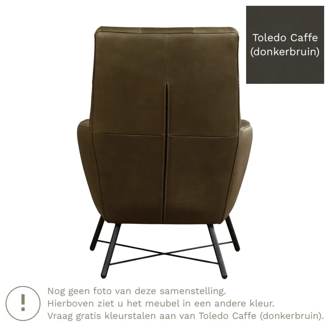 afbeelding van Leren fauteuil Proud - Toledo Caffe (donkerbruin)