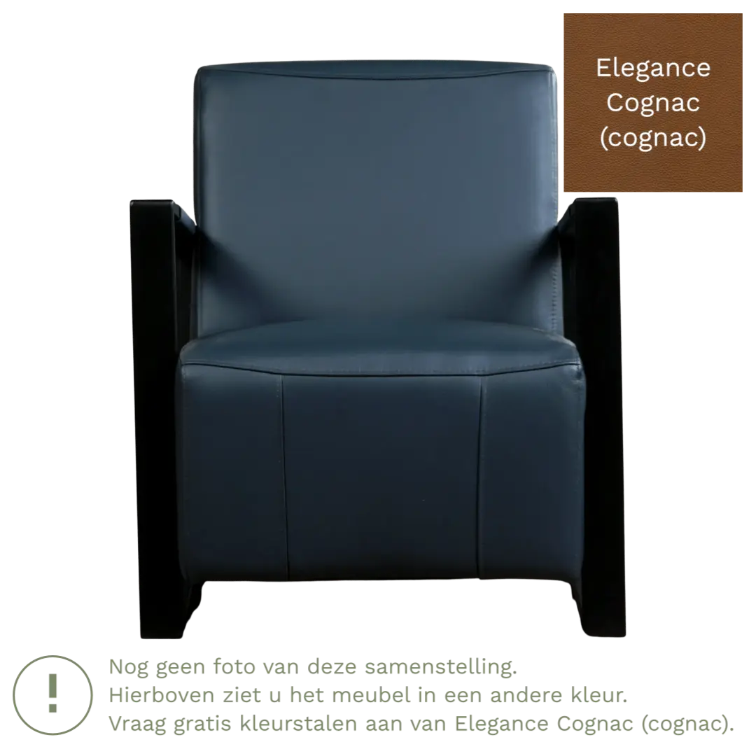 afbeelding van Leren fauteuil Touch - Elegance Cognac (cognac)