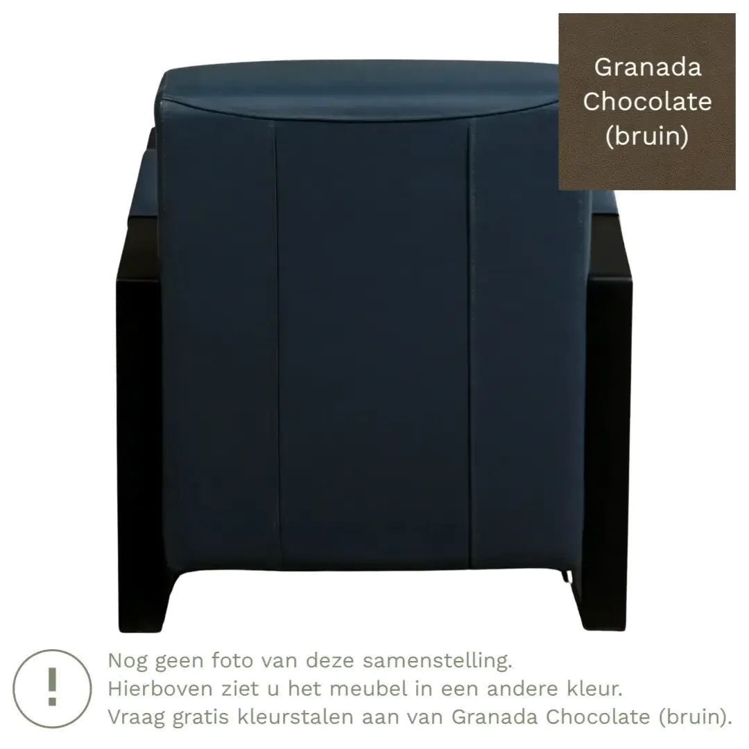 afbeelding van Leren fauteuil Touch - Granada Chocolate (bruin)
