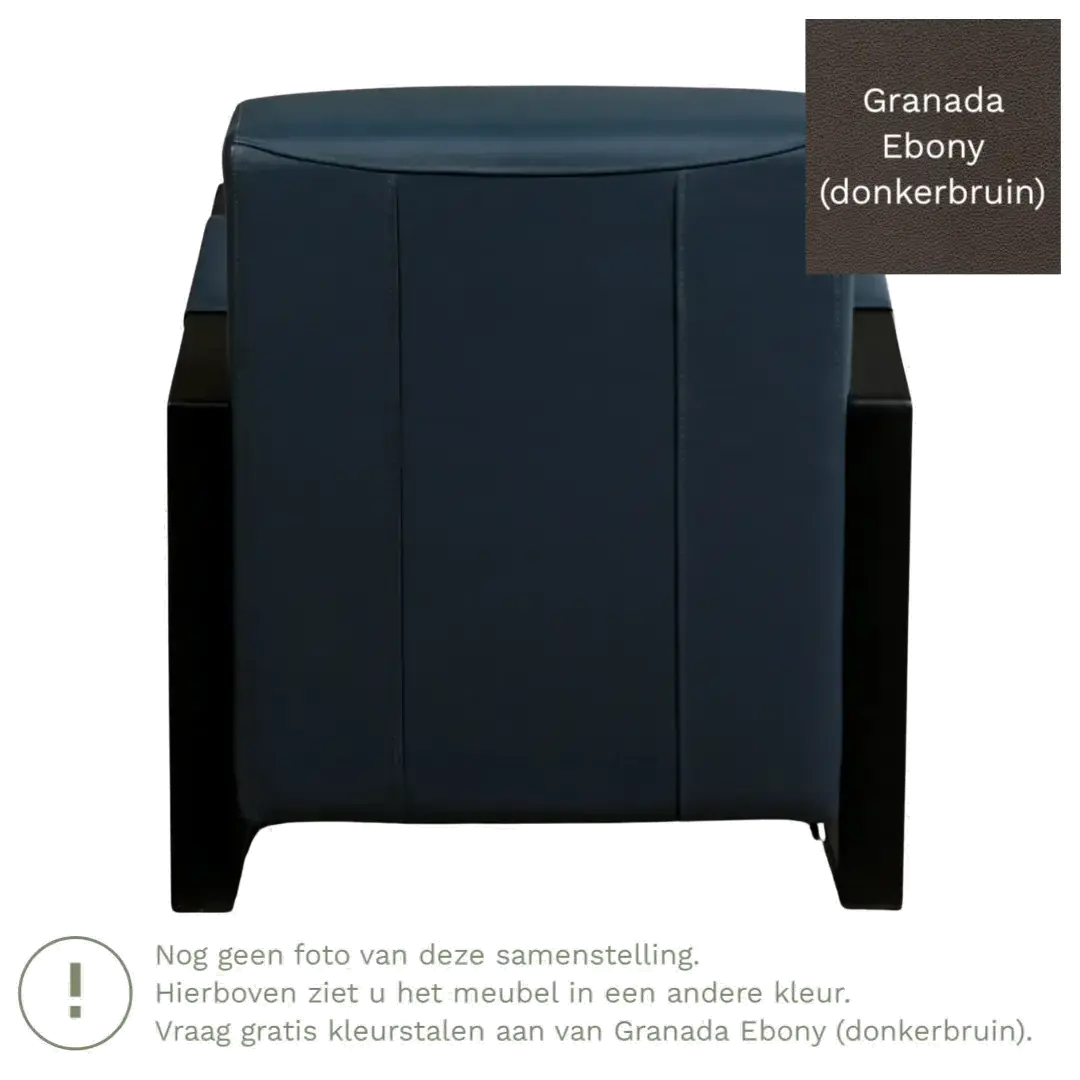 afbeelding van Leren fauteuil Touch - Granada Ebony (donkerbruin)