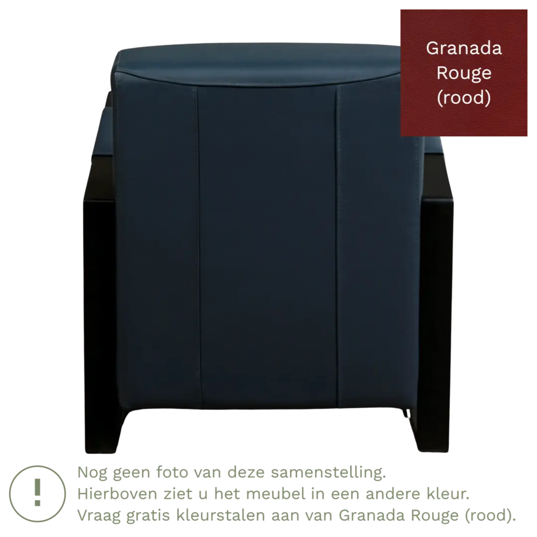 afbeelding van Leren fauteuil Touch - Granada Rouge (rood)