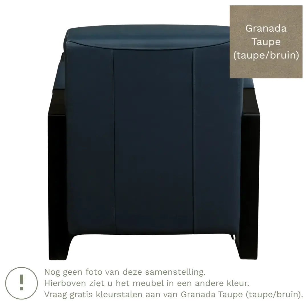 afbeelding van Leren fauteuil Touch - Granada Taupe (taupe/bruin)