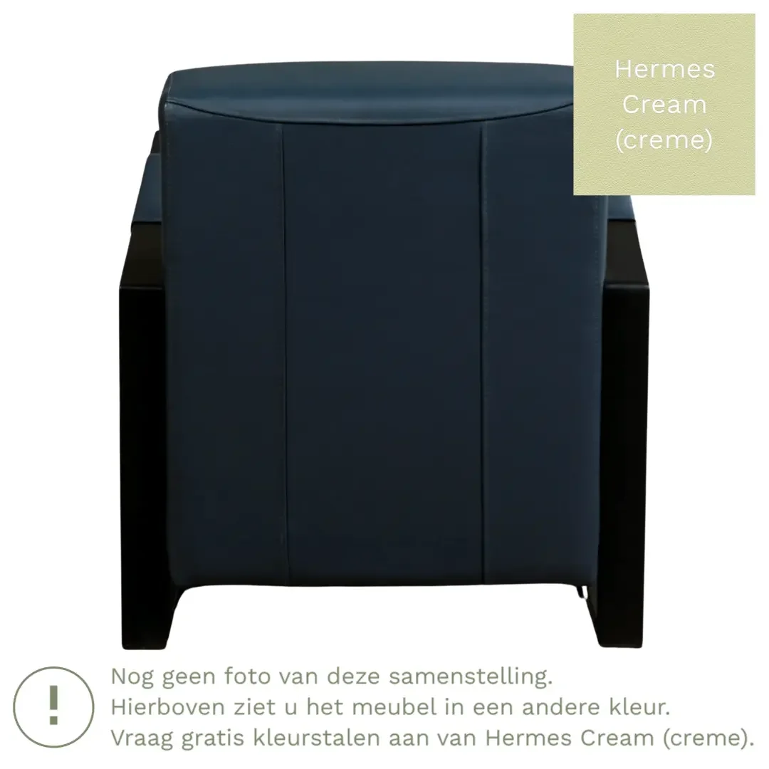 afbeelding van Leren fauteuil Touch - Hermes Cream (crème)