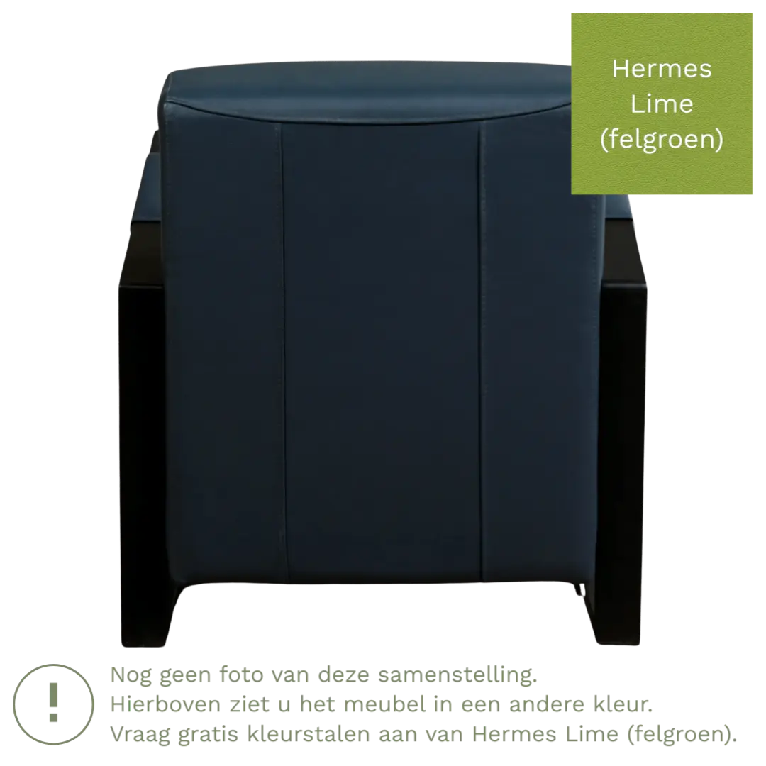 afbeelding van Leren fauteuil Touch - Hermes Lime (felgroen)