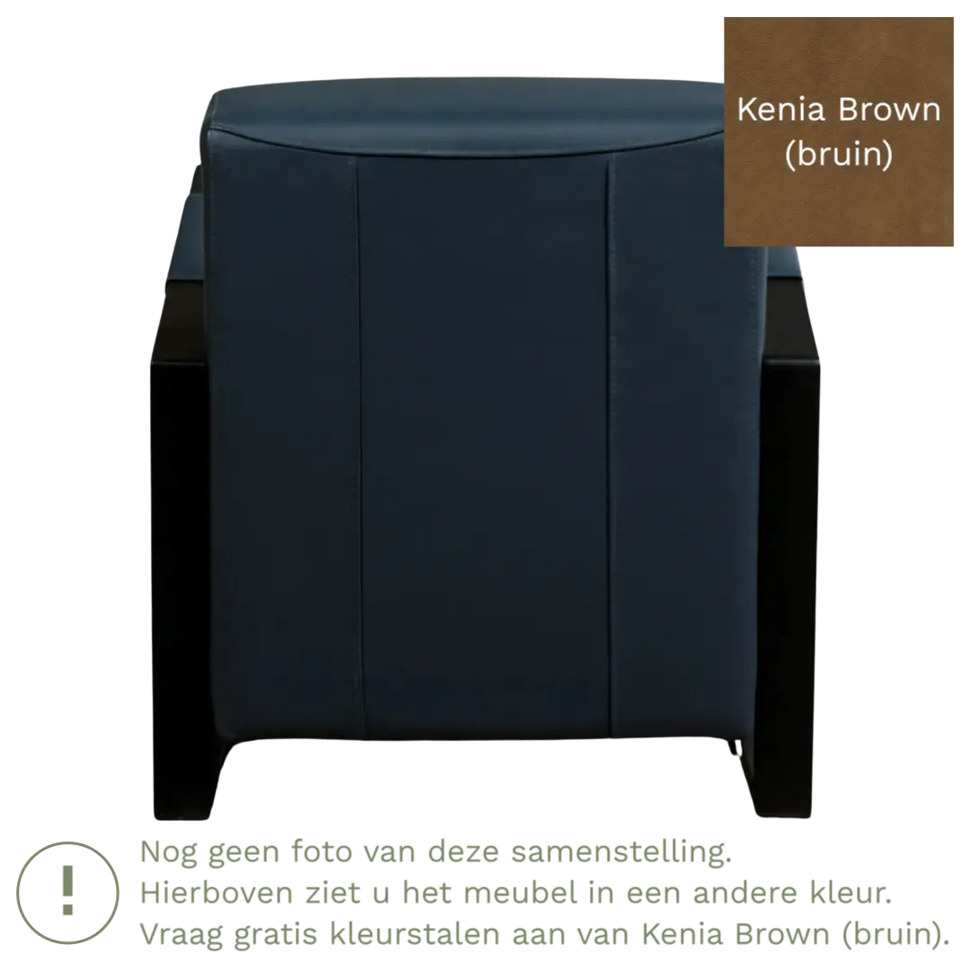 afbeelding van Leren fauteuil Touch - Kenia Brown (bruin)