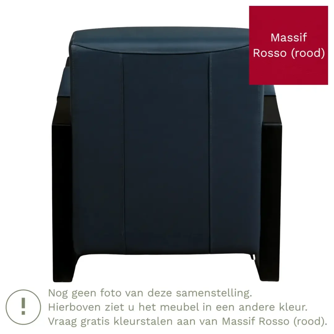 afbeelding van Leren fauteuil Touch - Massif Rosso (rood)