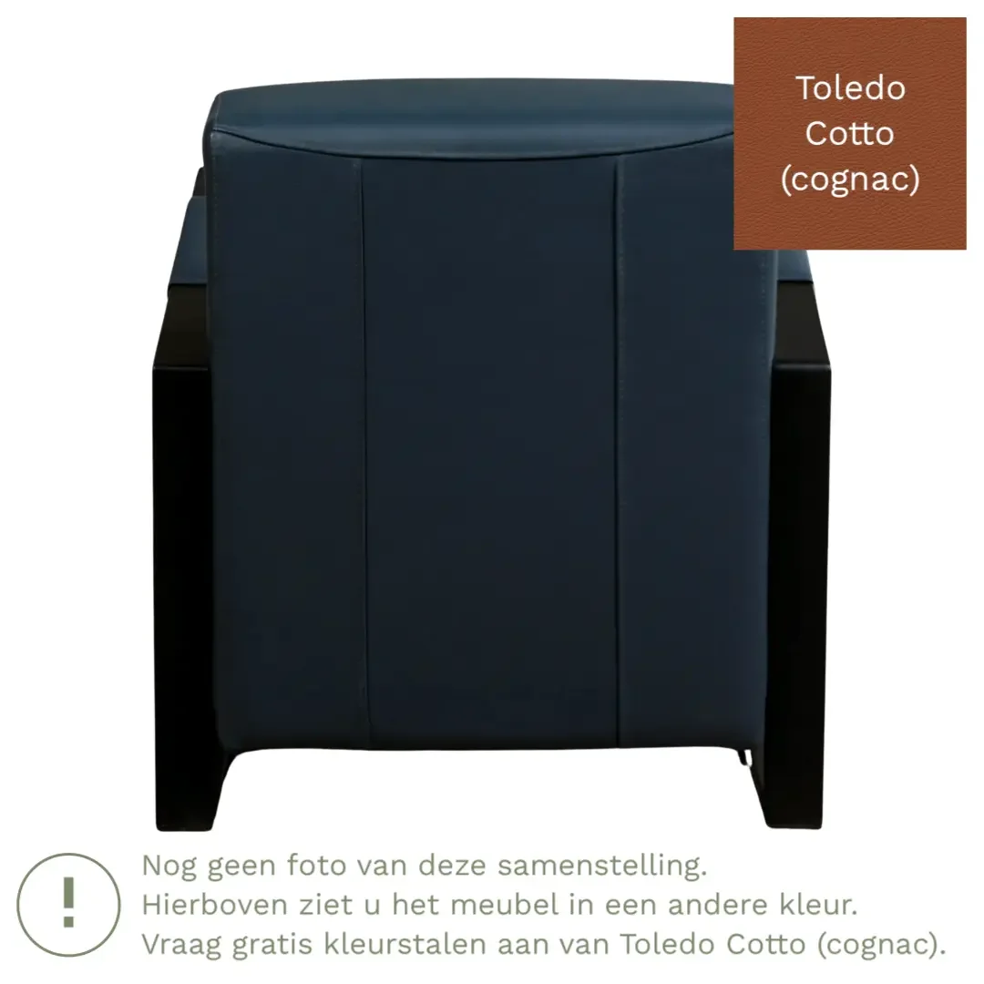 afbeelding van Leren fauteuil Touch - Toledo Cotto (cognac)