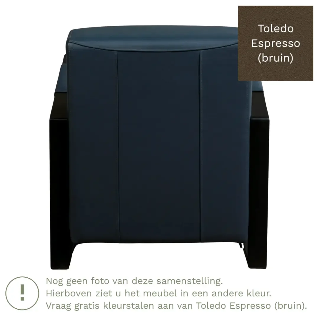 afbeelding van Leren fauteuil Touch - Toledo Espresso (bruin)