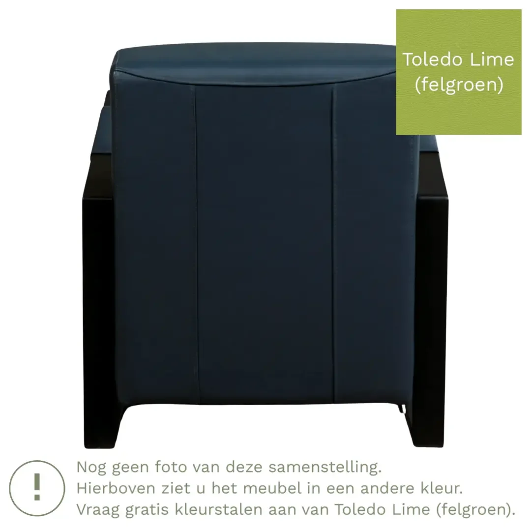 afbeelding van Leren fauteuil Touch - Toledo Lime (felgroen)