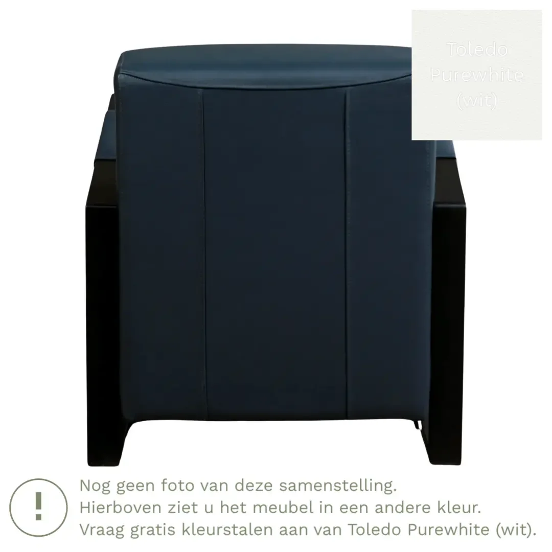afbeelding van Leren fauteuil Touch - Toledo Purewhite (wit)