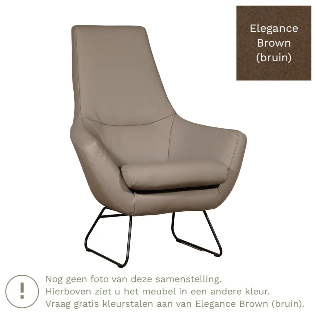 afbeelding van Leren fauteuil Trust - Elegance Brown (bruin)