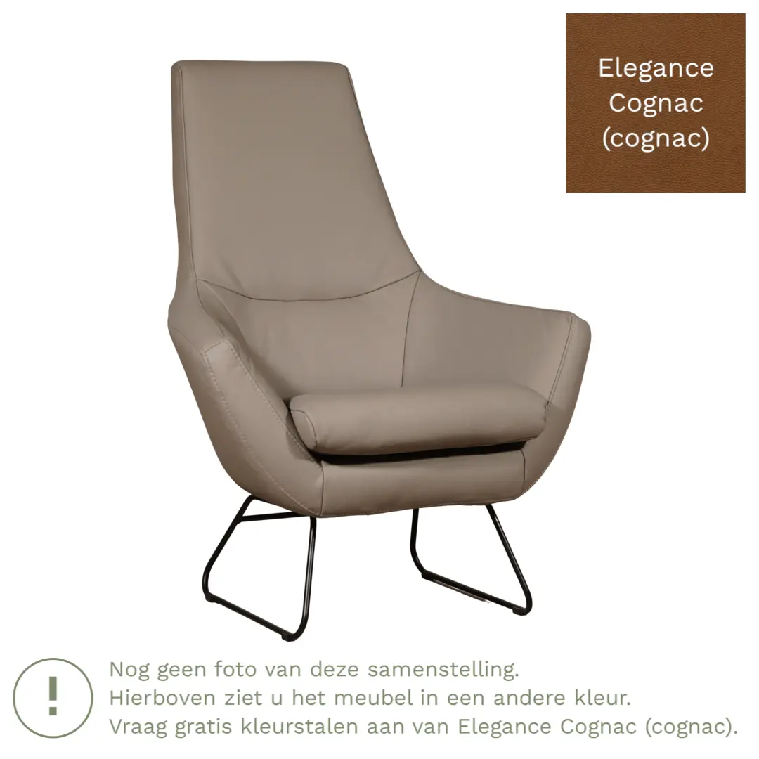 afbeelding van Leren fauteuil Trust - Elegance Cognac (cognac)