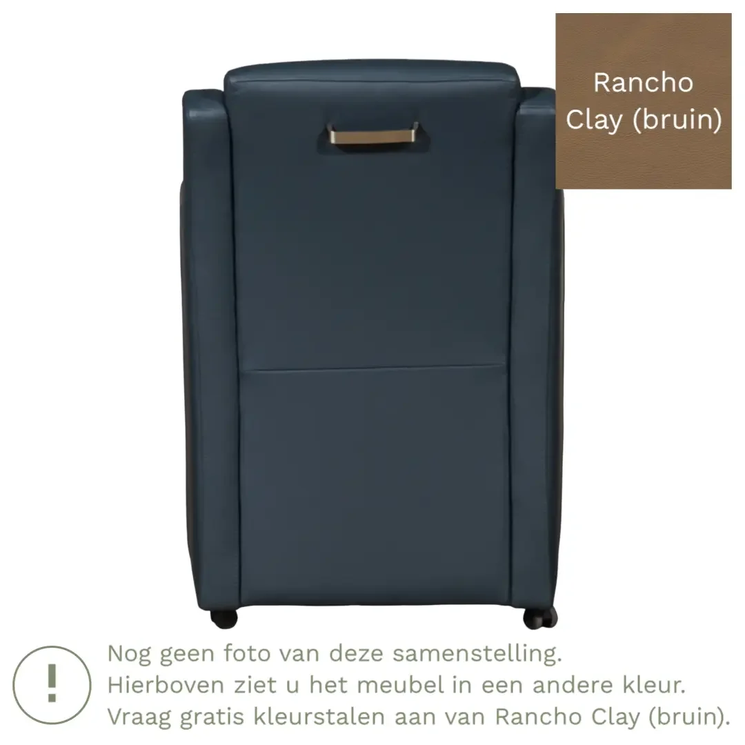 afbeelding van Leren eetkamerstoel Mass - Rancho Clay (bruin) - Zonder handgreep