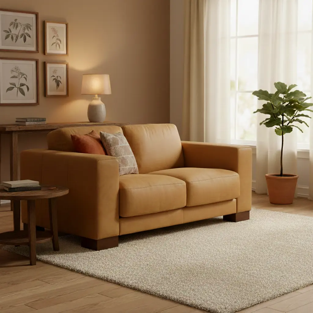 afbeelding van Bank Clear - 2 zits - Kenia Cognac