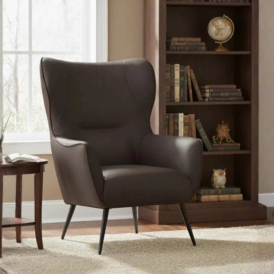 afbeelding van Leren fauteuil Flair - Toledo Espresso