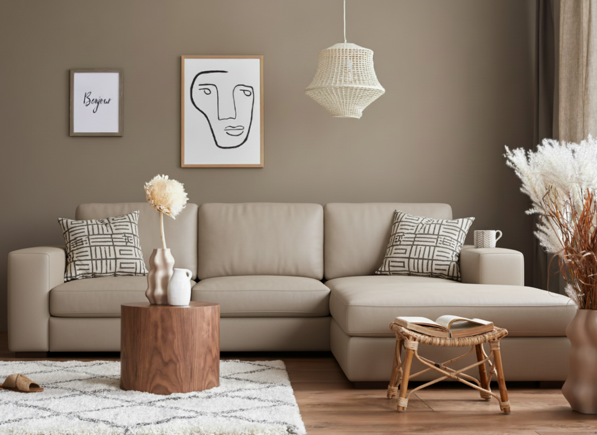 afbeelding van Elementenbank Flow - 2,5 zits arm links + longchair arm rechts - Toledo Mastic