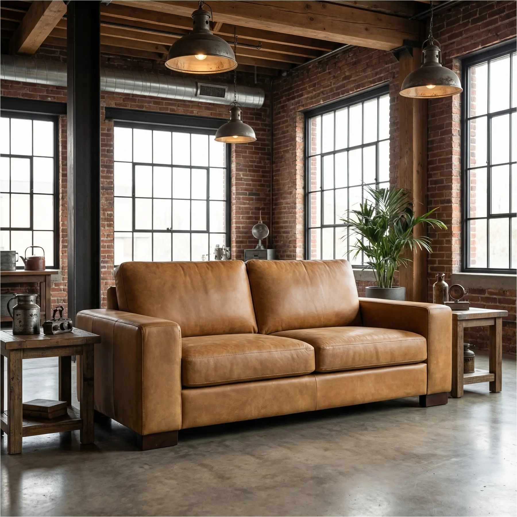 afbeelding van Leren bank Enjoy - 2,5 zits