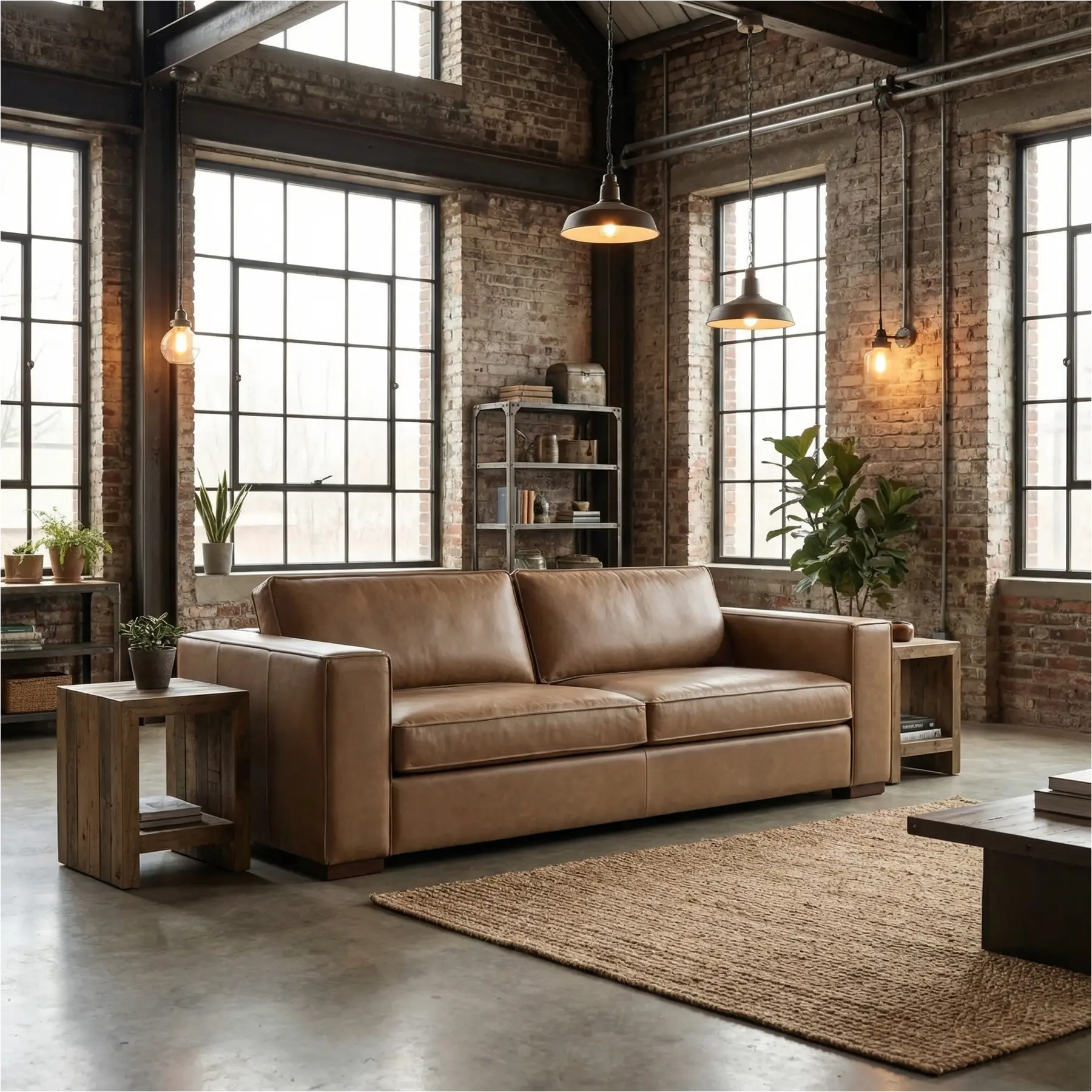 afbeelding van Leren bank Fine - 3 zits