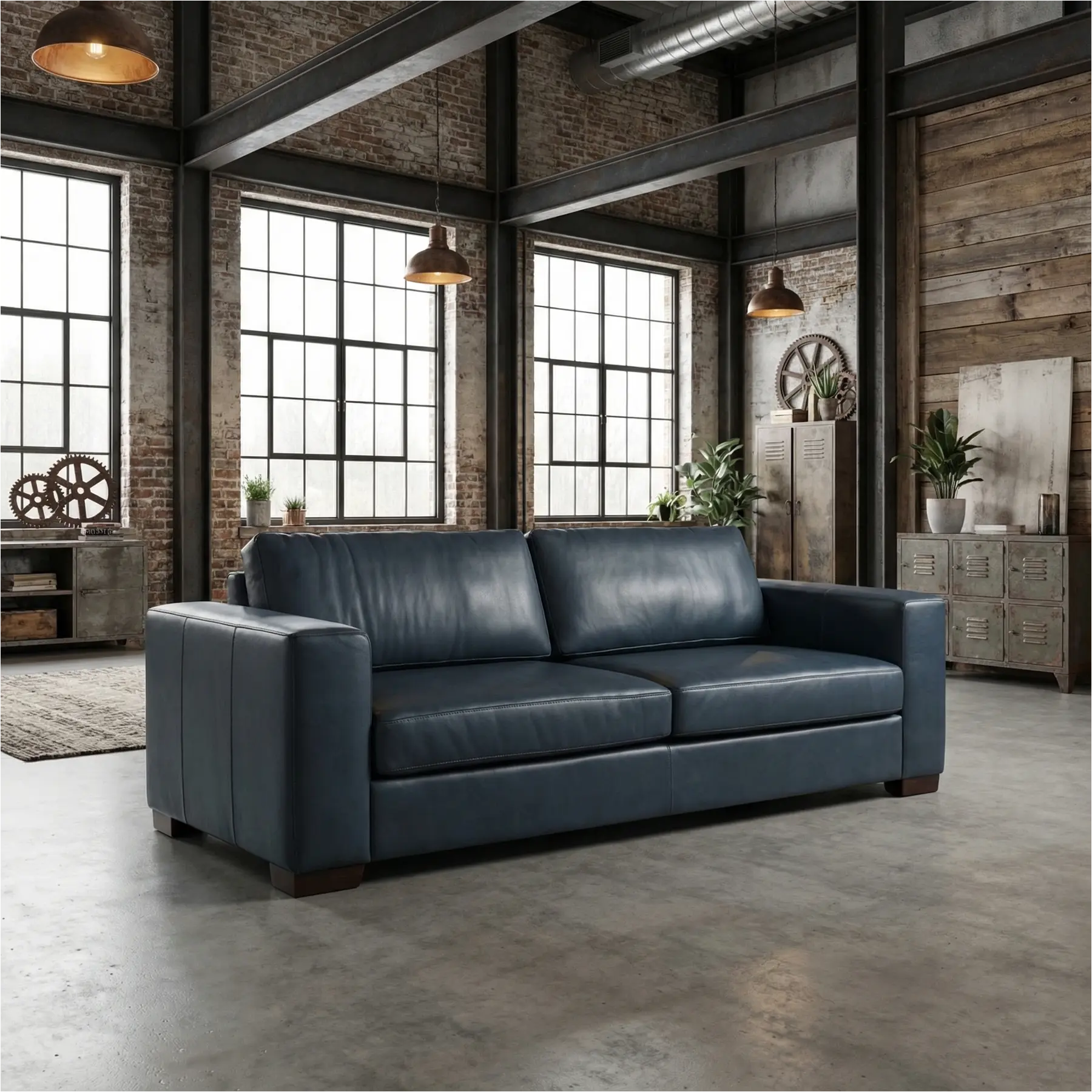 afbeelding van Leren bank Flow - 3,5 zits