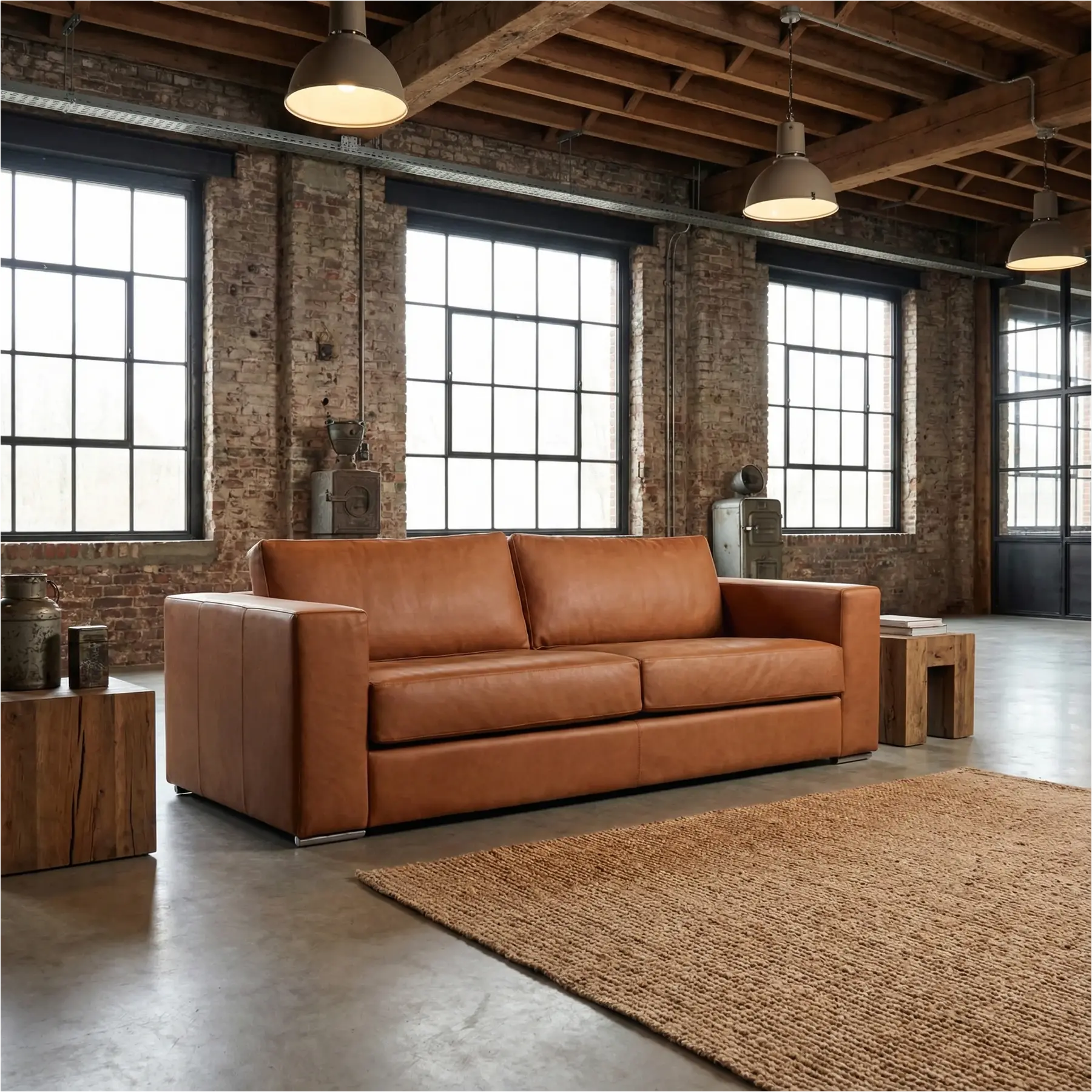 afbeelding van Leren bank Flow - 3 zits