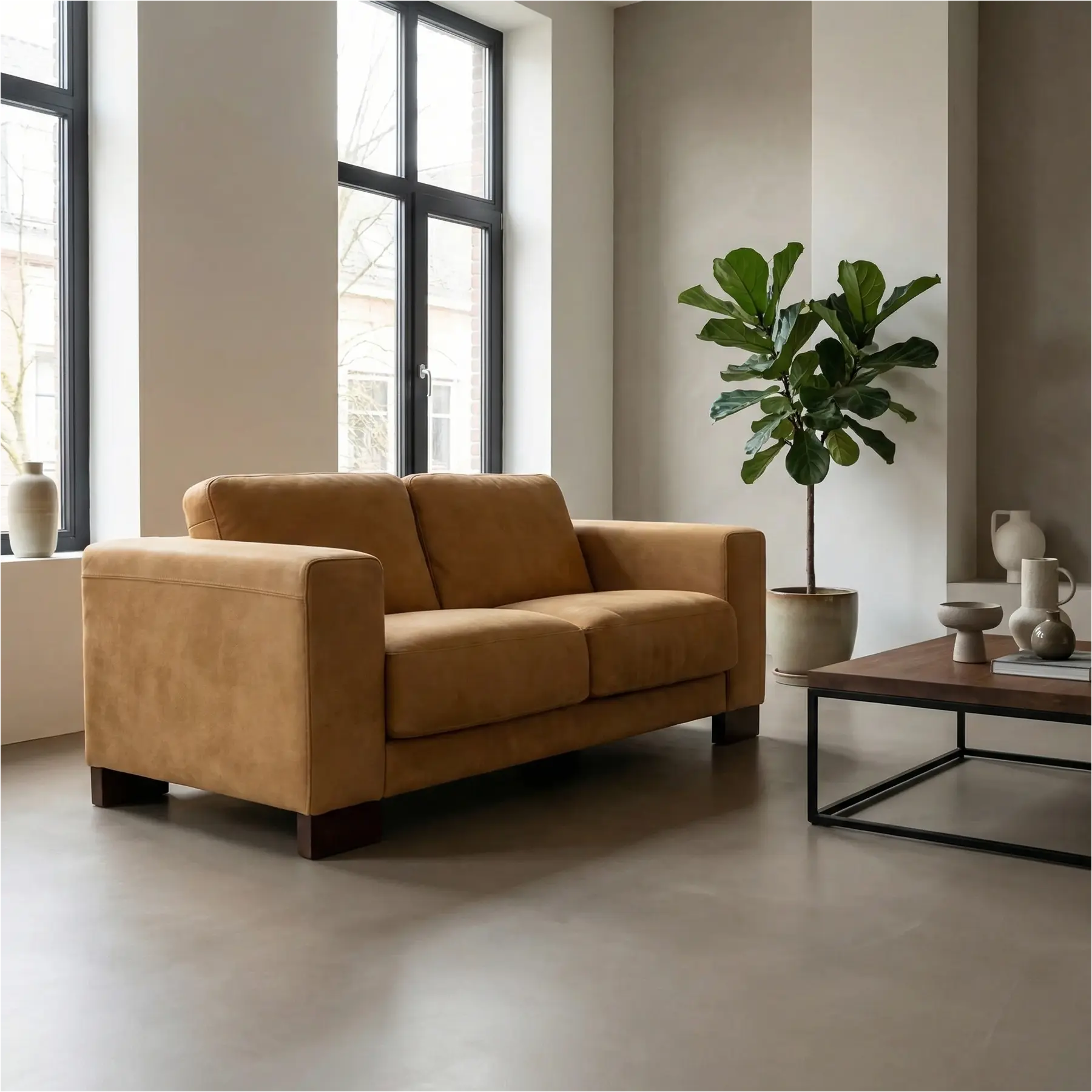 afbeelding van Leren bank Clear - 2 zits