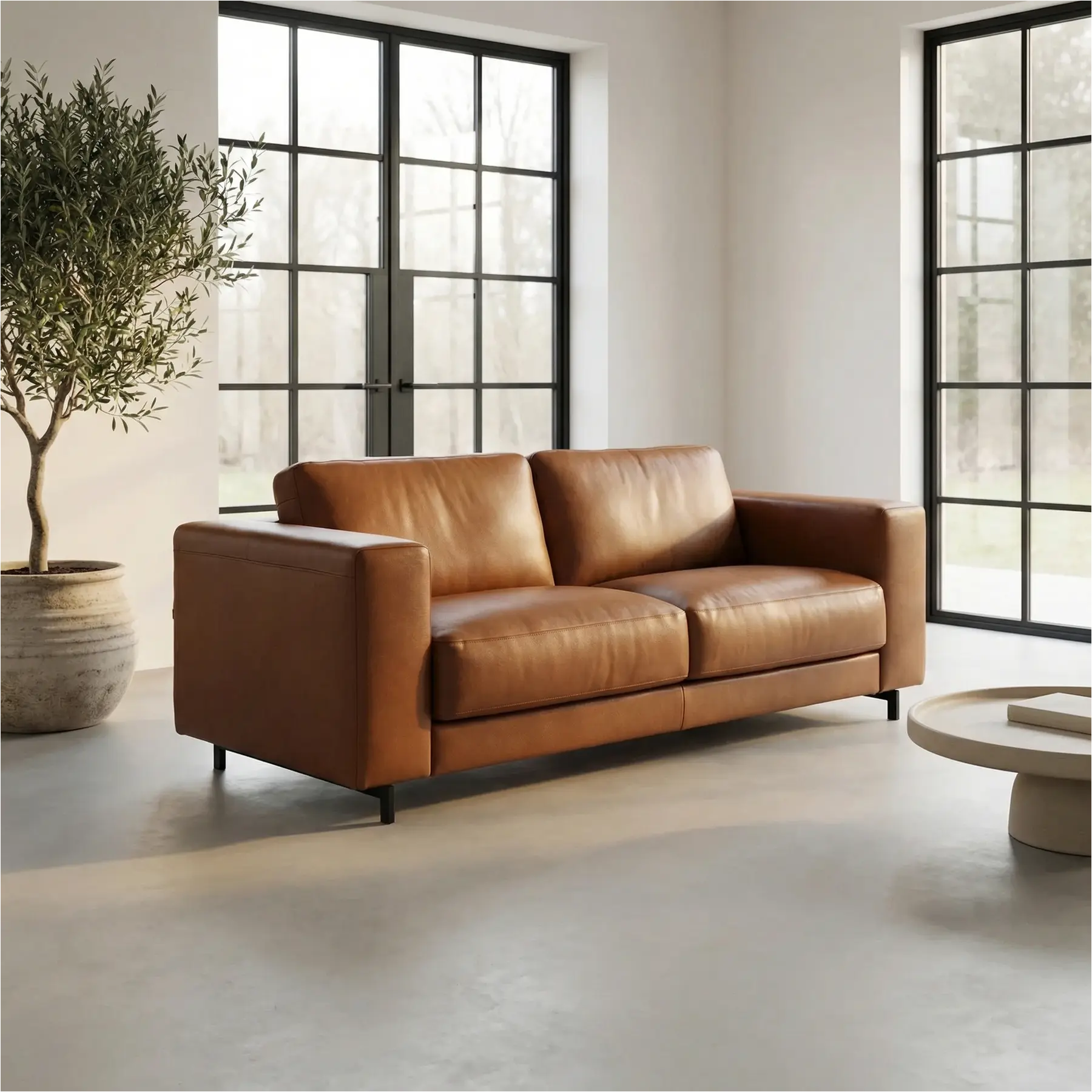 afbeelding van Leren bank Clear - 3 zits