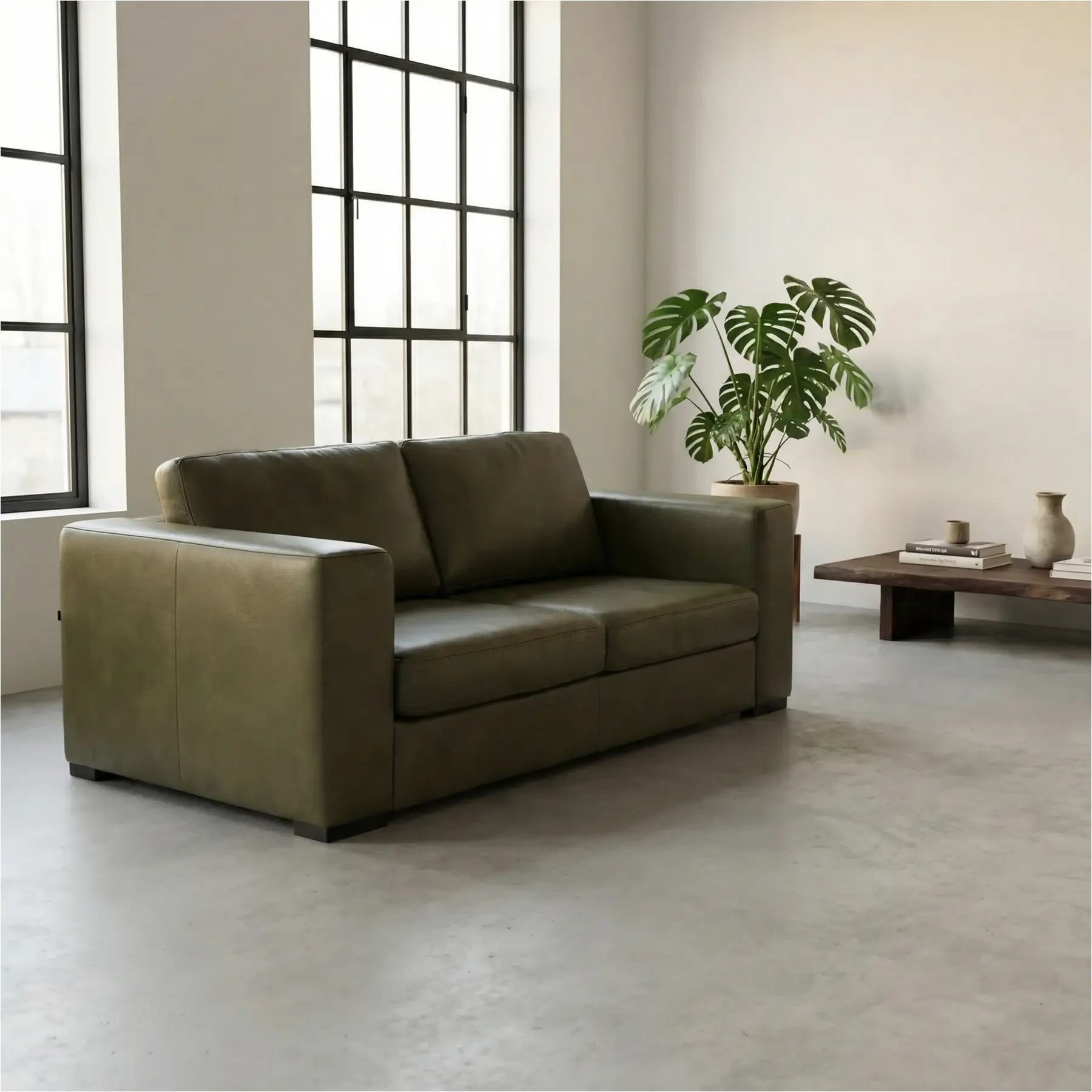 afbeelding van Leren bank Flow - 2 zits