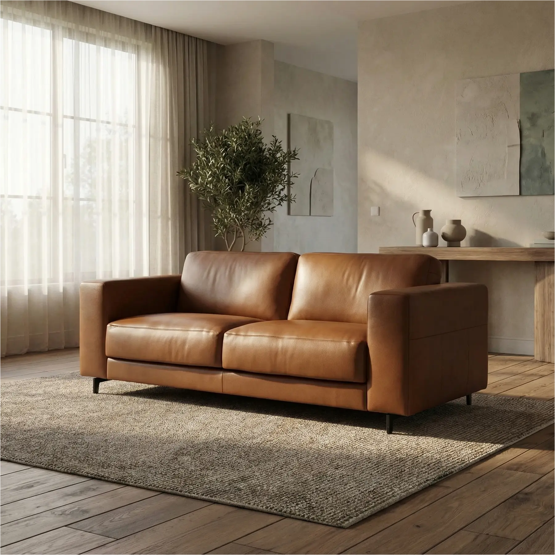 afbeelding van Leren bank Clear - 3 zits