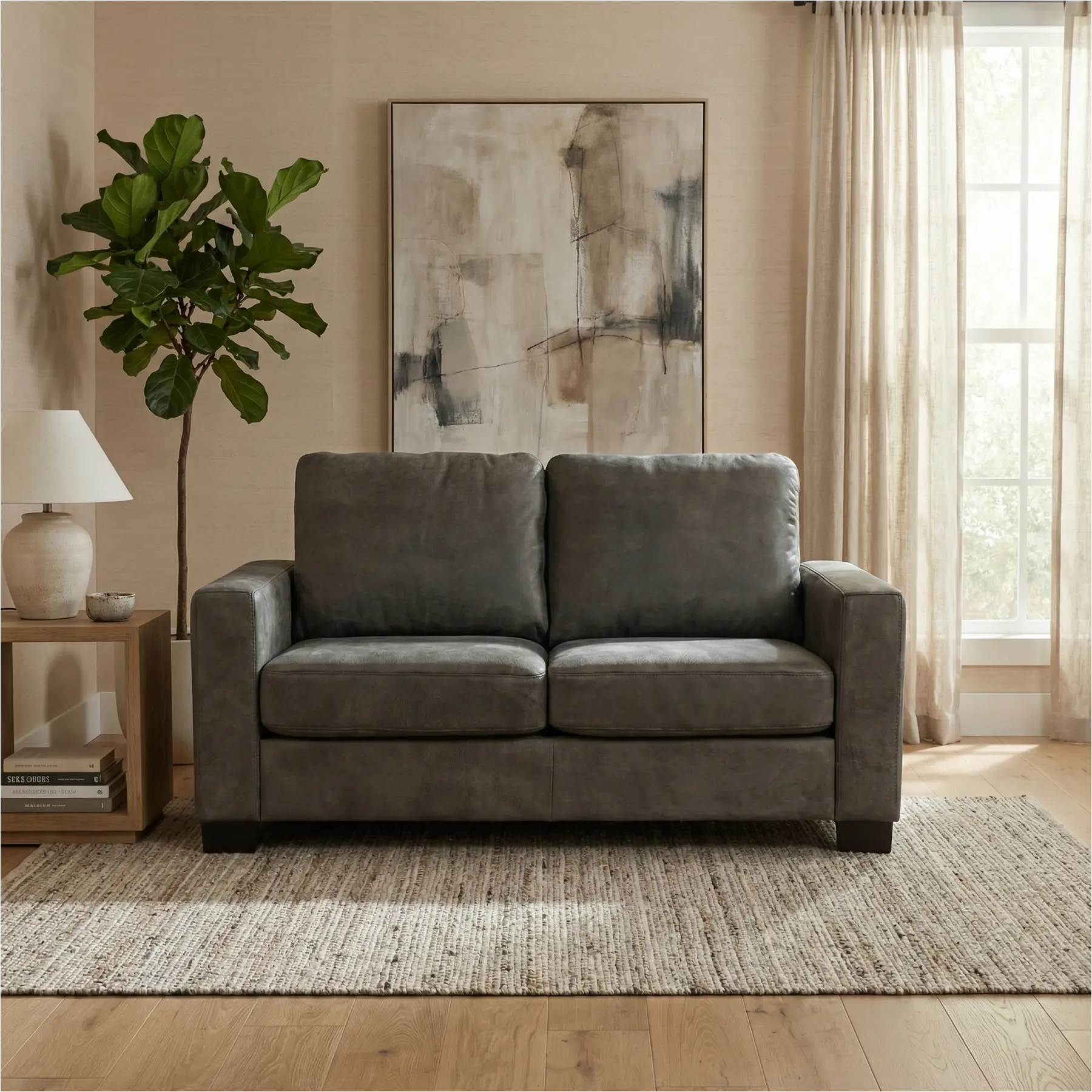 afbeelding van Leren bank Energy - 2 zits