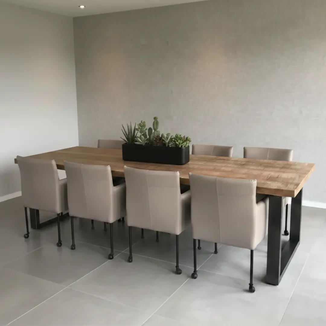 afbeelding van Leren eetkamerstoel Desire