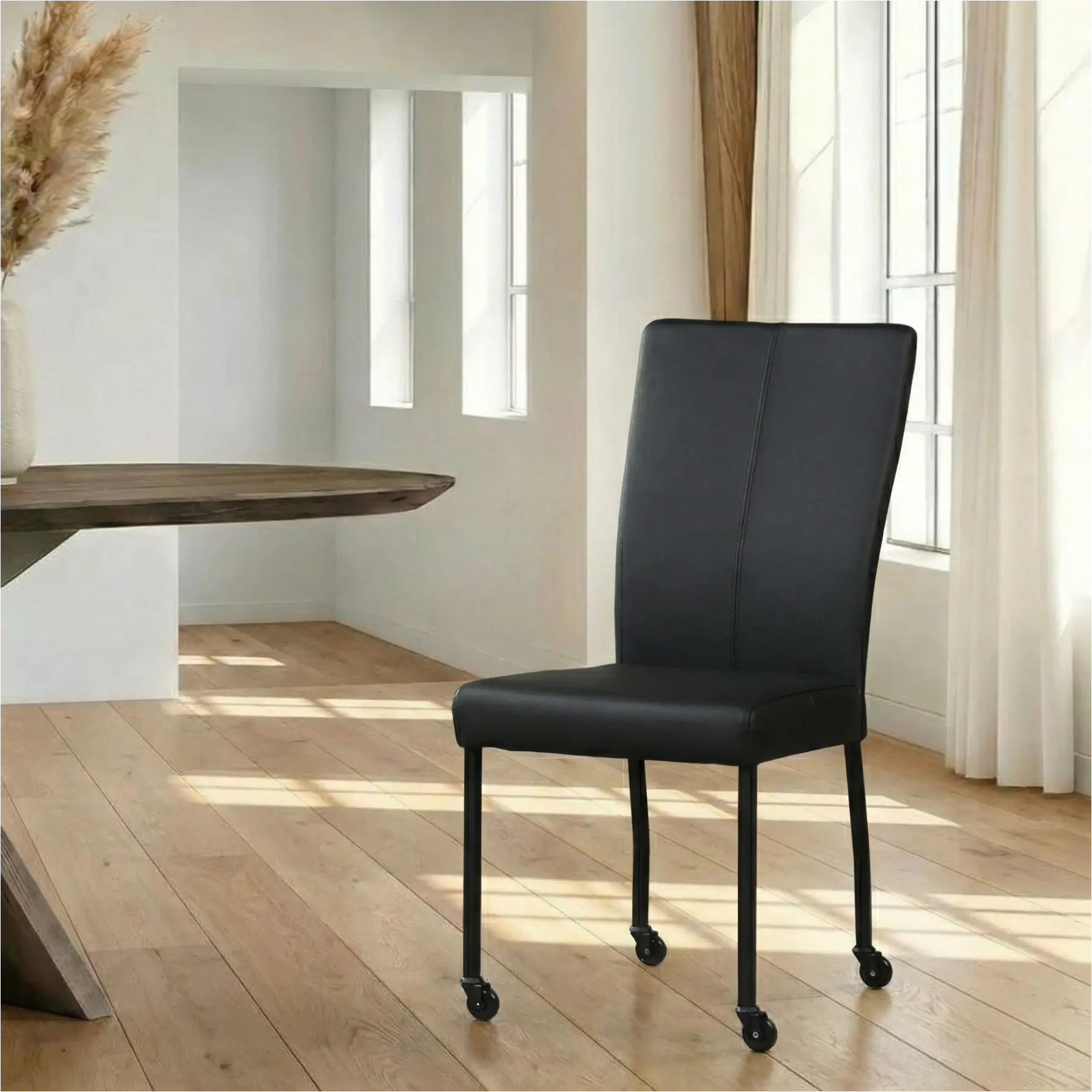 afbeelding van Leren eetkamerstoel Deal