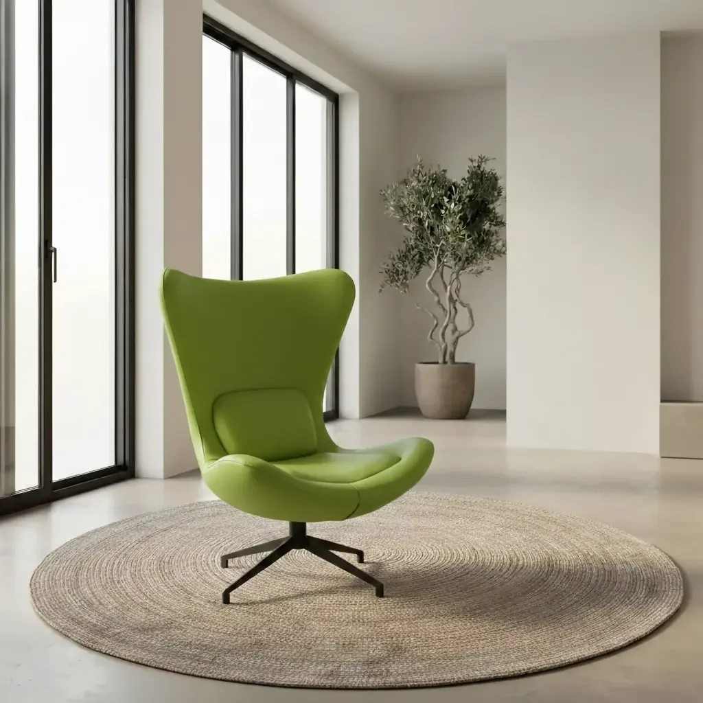 afbeelding van Leren draaifauteuil Soul