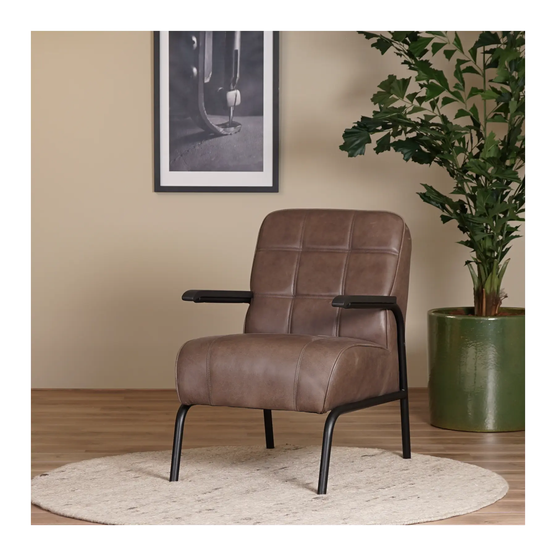 afbeelding van Leren fauteuil Ahead