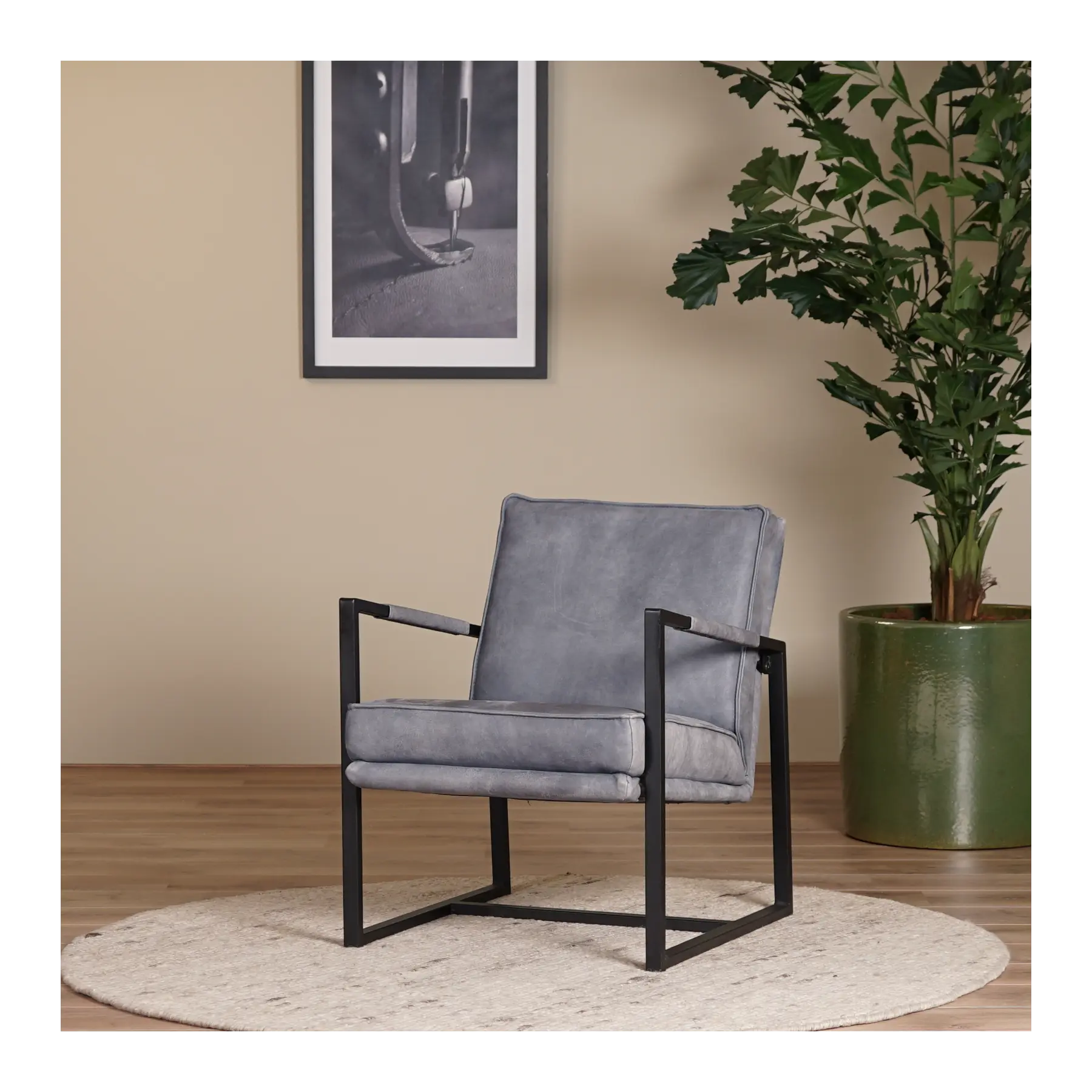 afbeelding van Leren fauteuil Secret