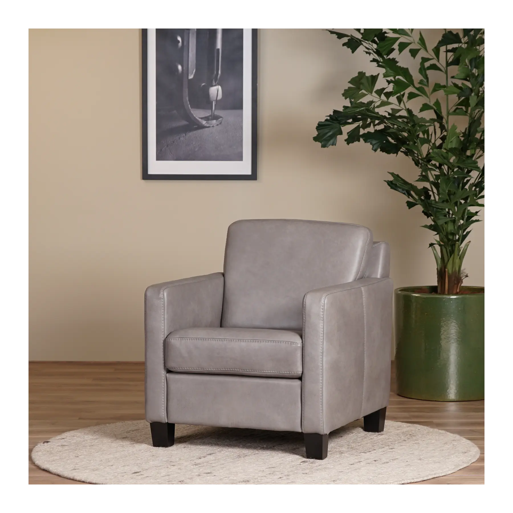 afbeelding van Leren fauteuil Smart