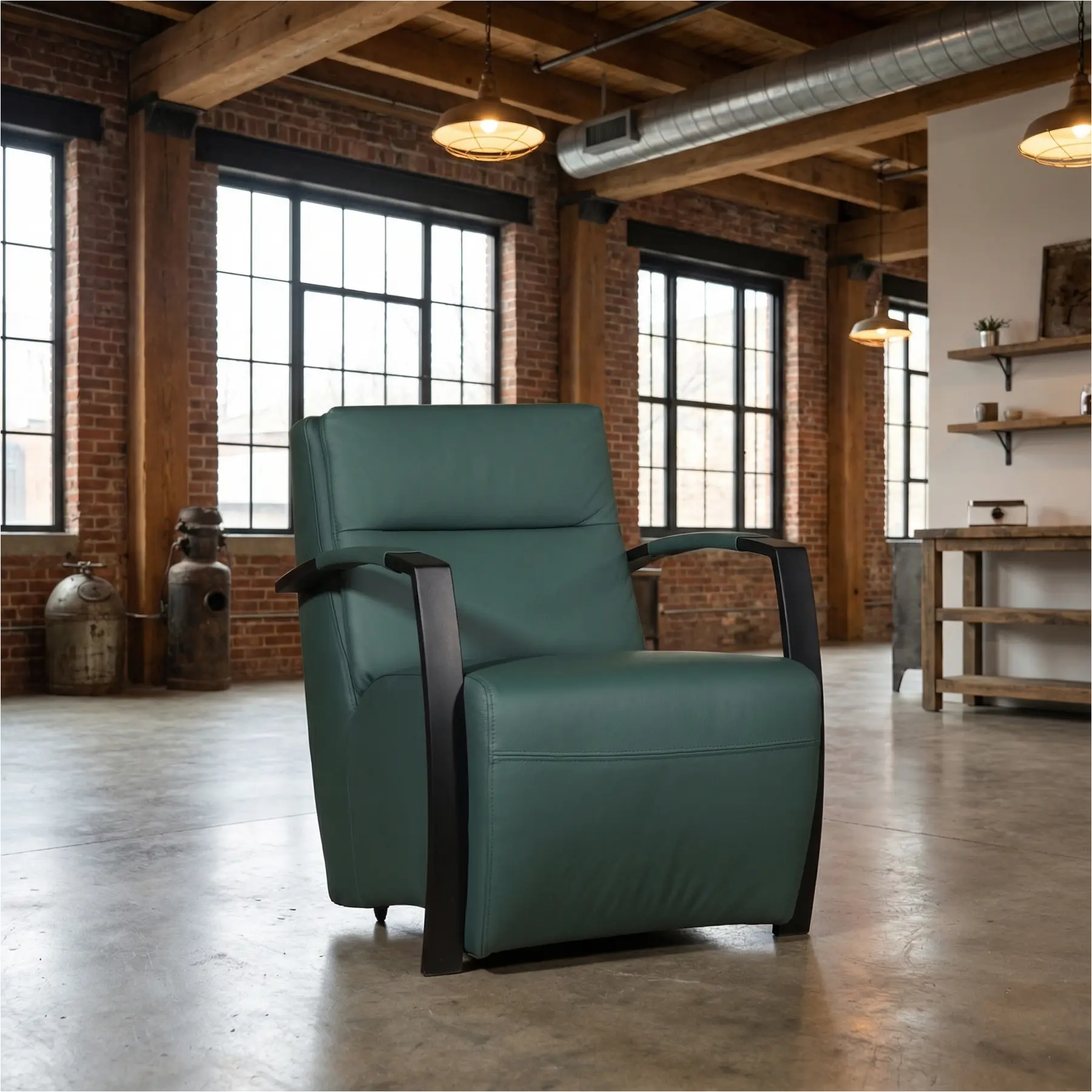 afbeelding van Leren fauteuil Arrival - Toledo Forrest (groen)