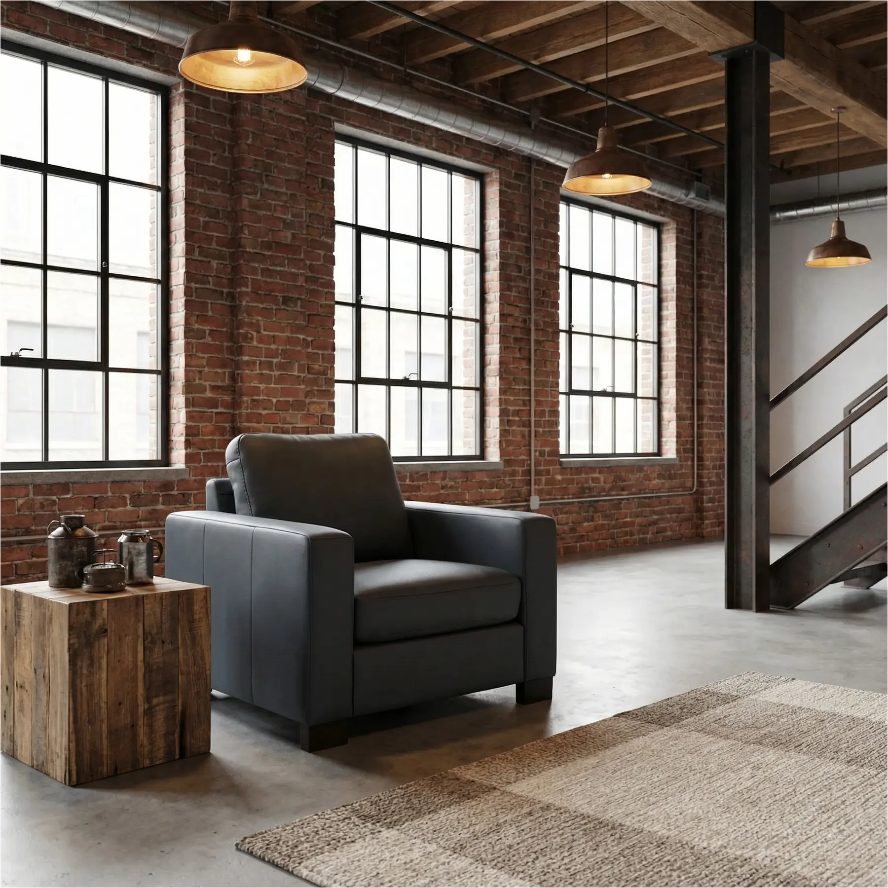 afbeelding van Leren fauteuil Energy