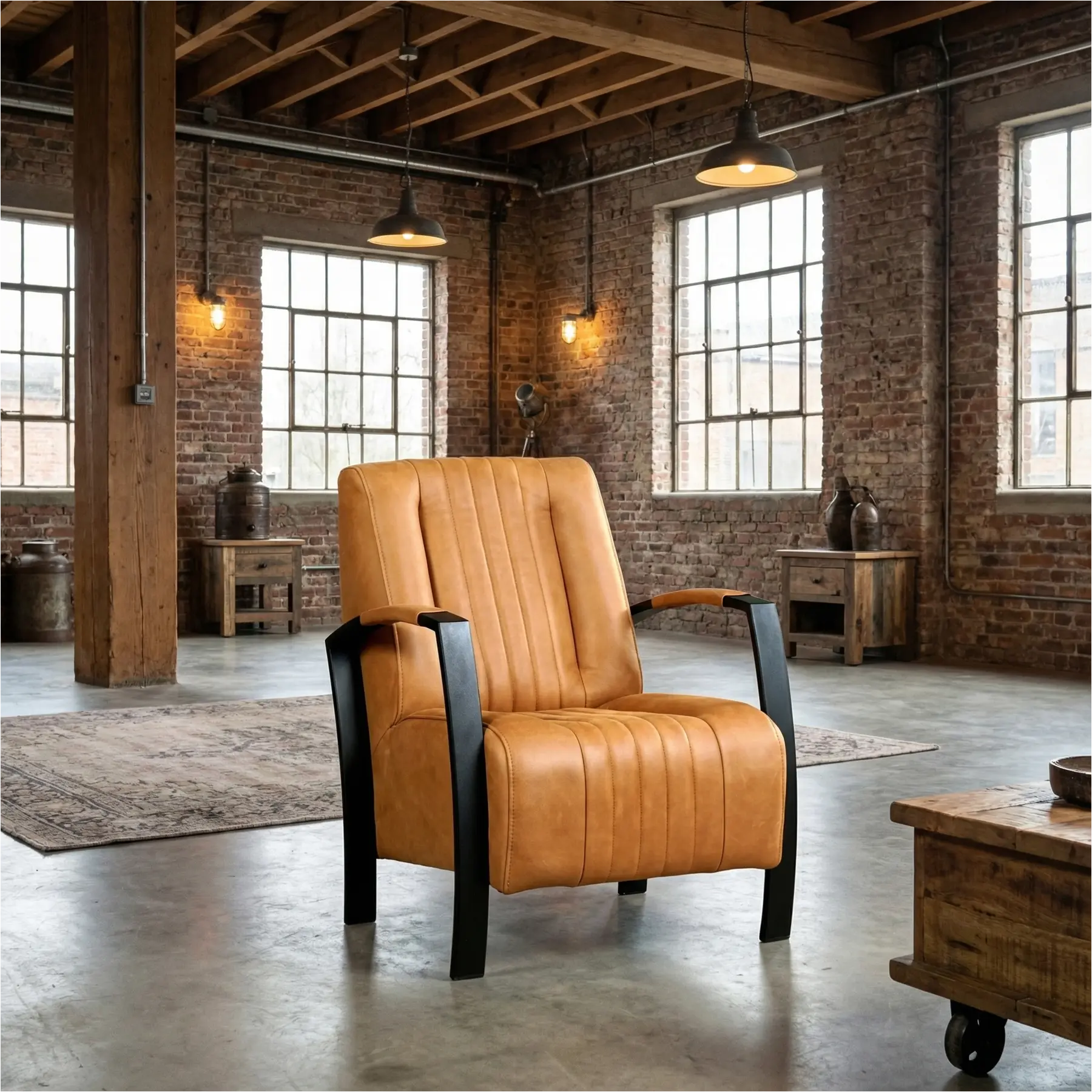 afbeelding van Leren fauteuil Glamour