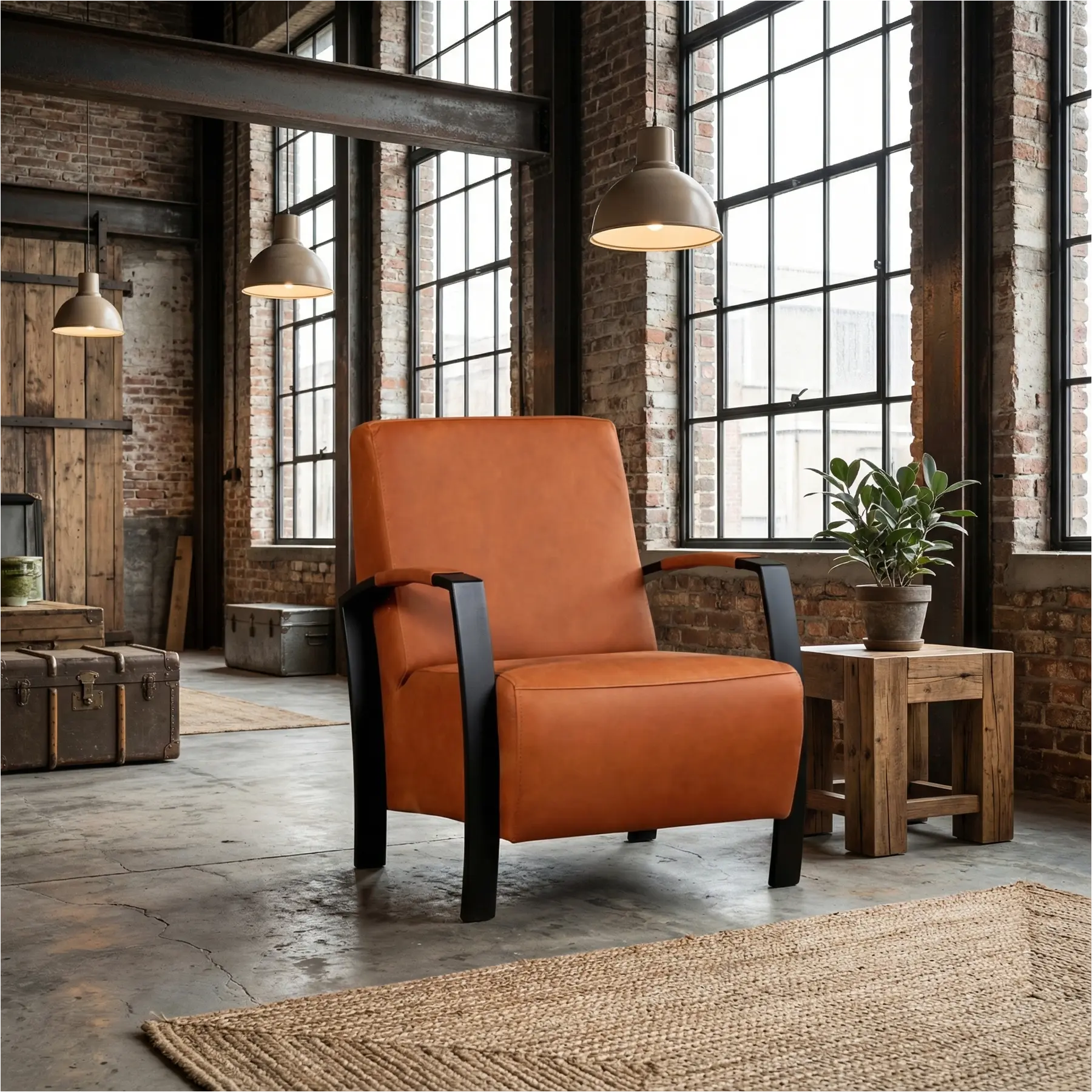 afbeelding van Leren fauteuil Glory - Rancho Cognac (cognac)