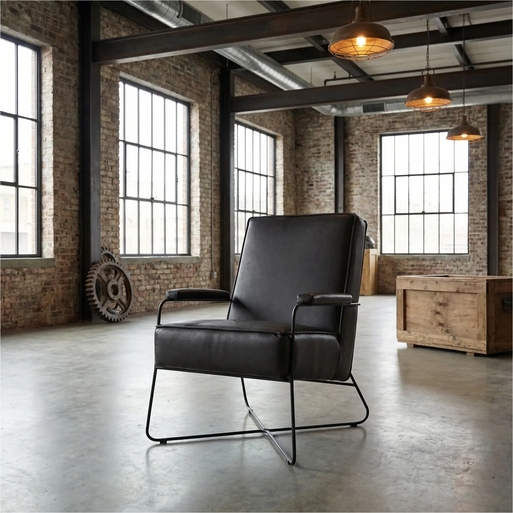 afbeelding van Leren fauteuil Hope - Granada Ebony (donkerbruin)