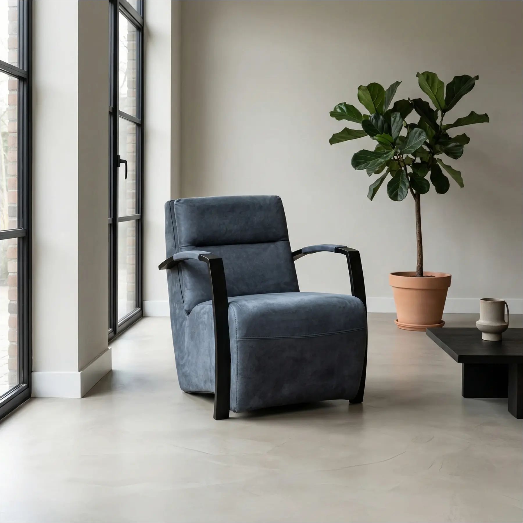 afbeelding van Leren fauteuil Arrival