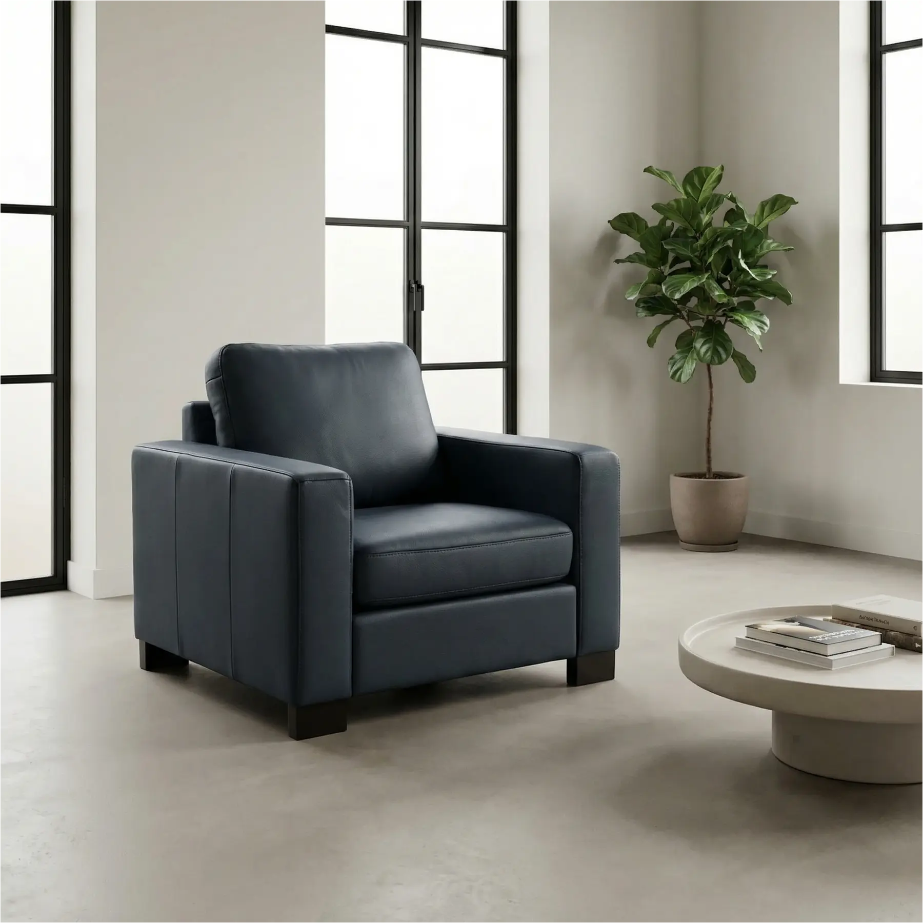 afbeelding van Leren fauteuil Energy