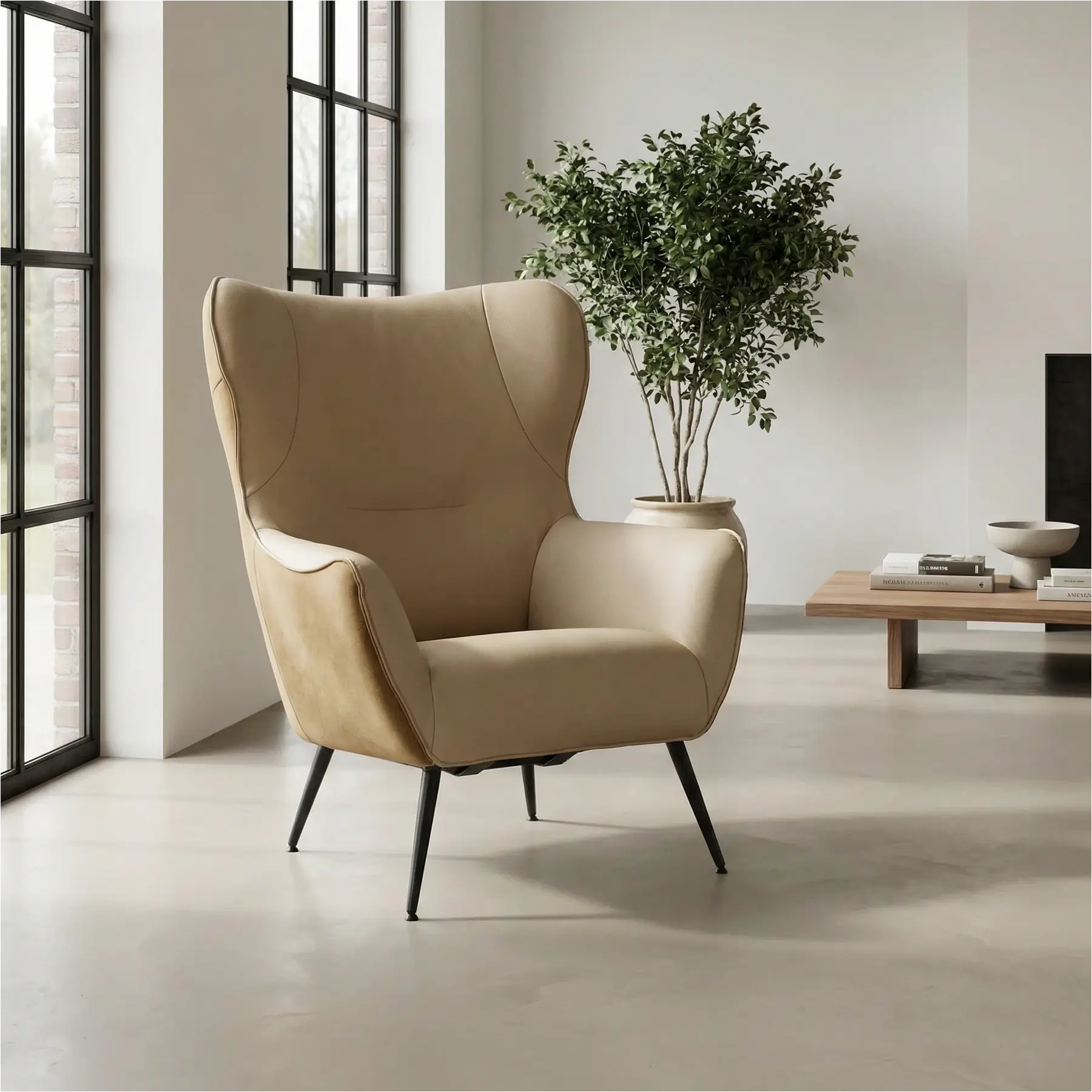 afbeelding van Leren fauteuil Flair Duo