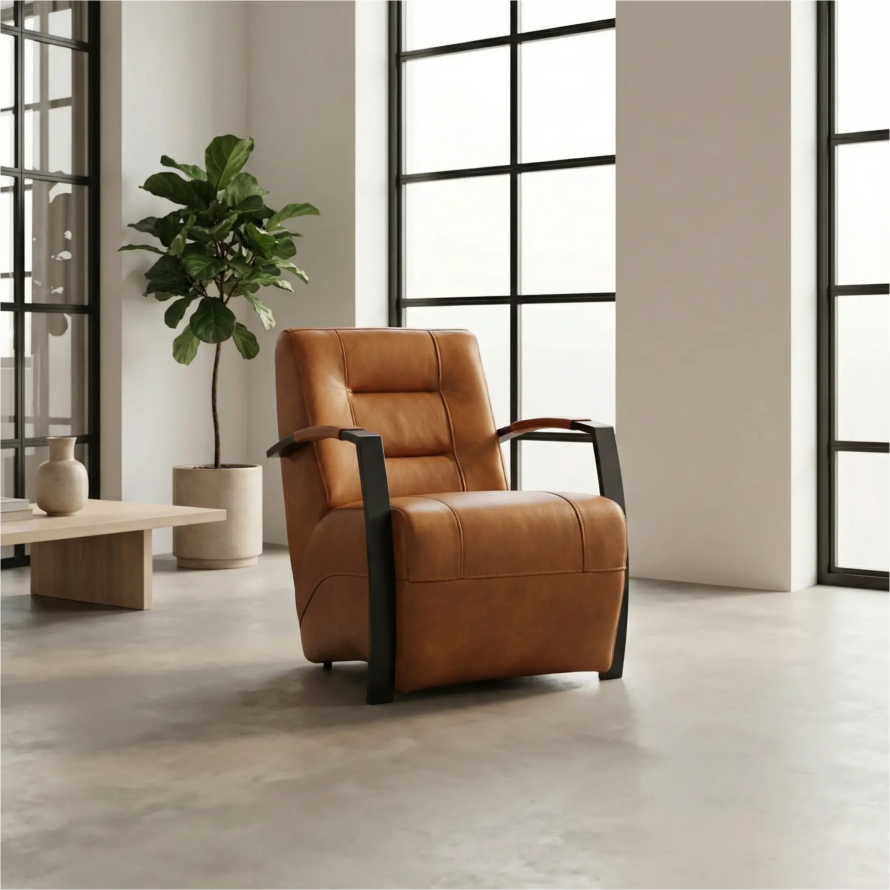 afbeelding van Leren fauteuil Magnificent